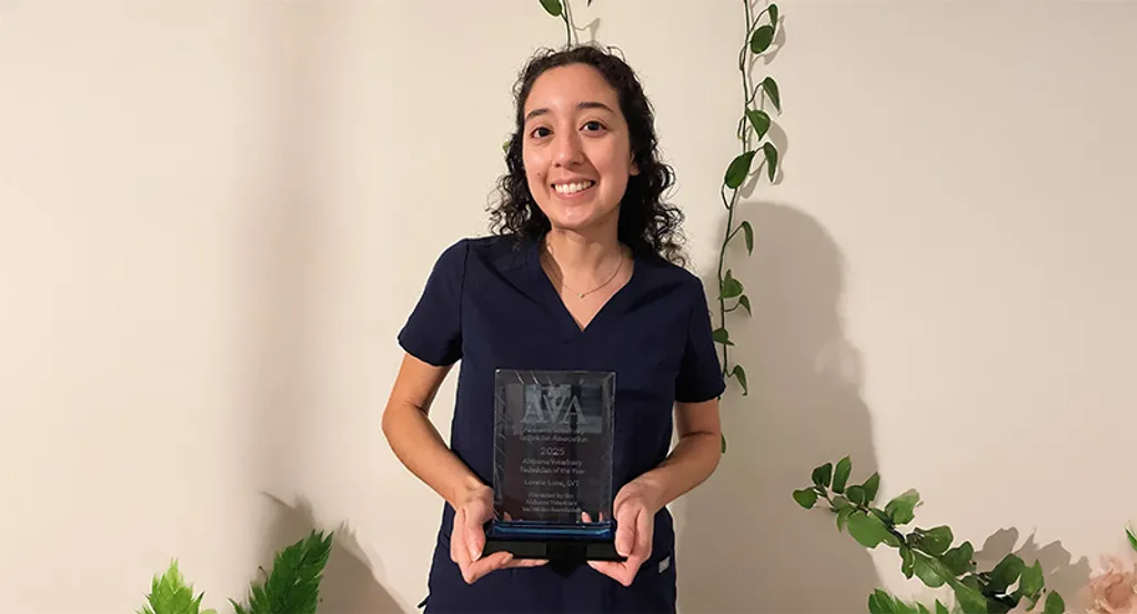 Celebrating Excellence: Lorena Luna, LVT, Named Alabama's Veterinary Technician of the Year